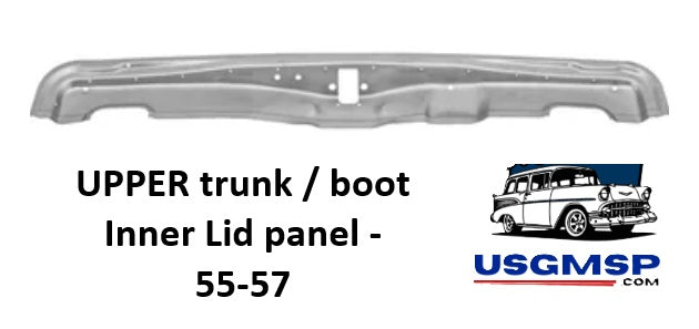 55-57 Chevrolet Trunk Tail Panel INNER Trunk Lid Panel