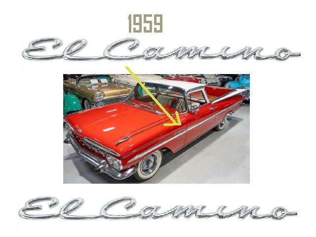 Emblem: 1959 El Camino FENDER  - Pr