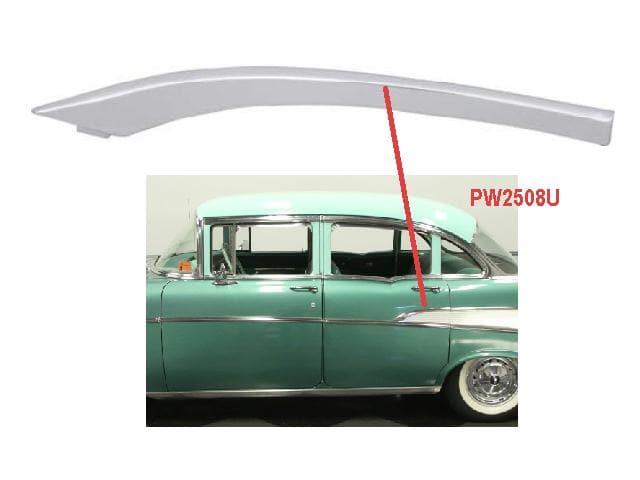 Mold Door Rear UPPER CURVED: 1957 Chev sedan / Wagon (each)