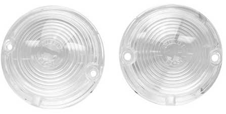 57 Chev PARK LAMP LENS - CLEAR - PAIR