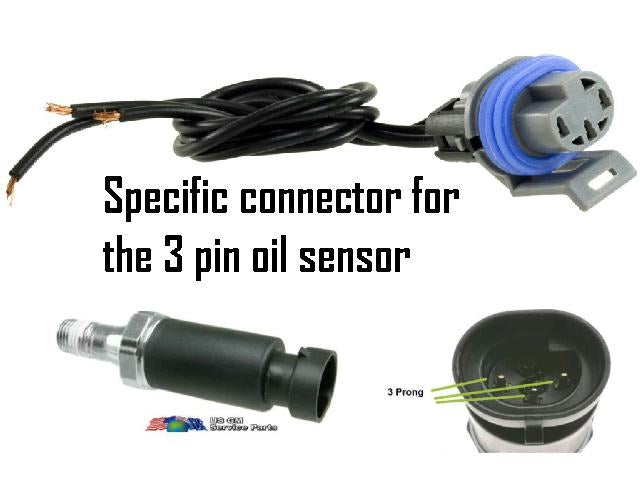 Sensor CONNECTOR: Oil / Fuel Sensor - 89-92 V8 * 3 Pin