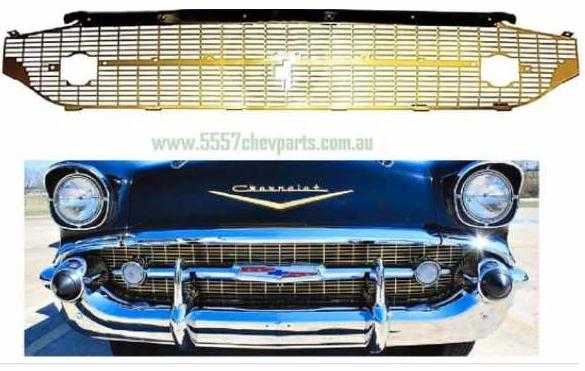 1957 Grille Chev  GOLD - New Grill ONLY