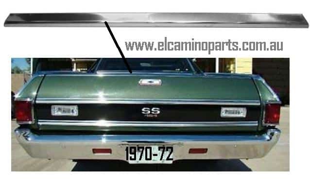 70-72 El Camino Molding top tail gate