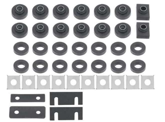 Body Mount Kit: 55-57 Chev 2 & 4 Dr Sedan - RUBBER