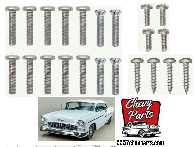 1955 Chev Screw Kit Exterior kit 18 Pce
