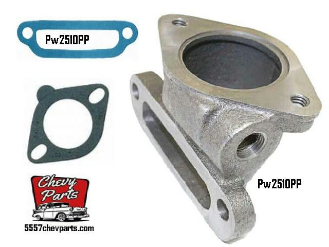 1955-62 Chev 6 cyl Thermostat housing & gasket set NEW
