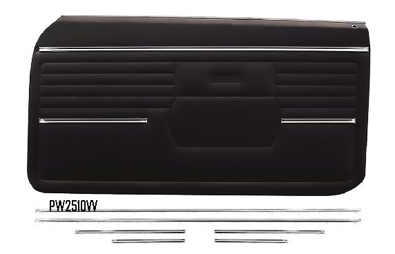 Door Panel Molding: 68 Camaro Firebird LOWER Standard horizontal molds - 6 piece