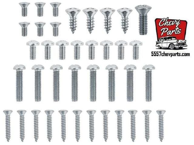 1956 Chev Screw Kit Exterior kit 35 Piece