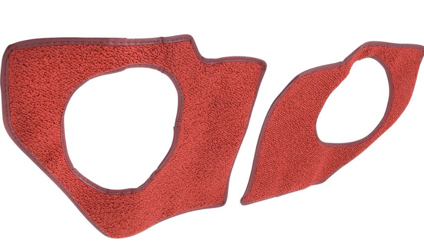 Kick Panel Carpet: 1965 - 66 Full size NON AC .. then  choose colour