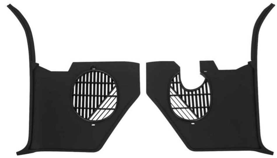 Kick Panel: 1965 - 66 Full size Chev / Pontiac -  WITH Factory Air Conditioned - BLACK