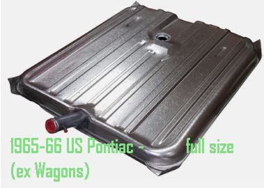 Fuel Tank: 1965-66 Pontiac (USA made Catalina/Bonneville/ GP - Full size Cars