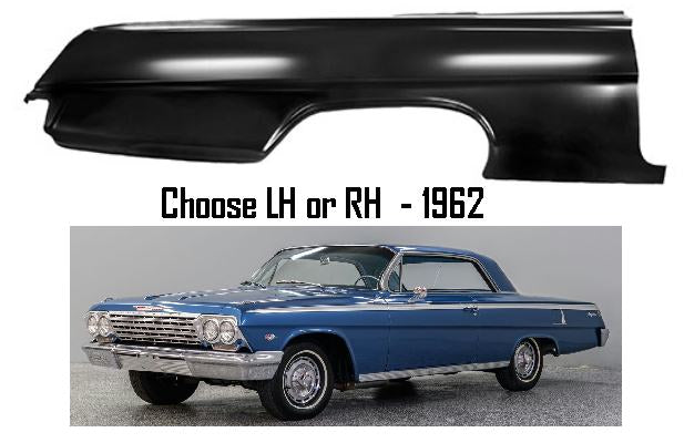 62 Chev Impala full size Rear 1/4 section Each (Special order only)