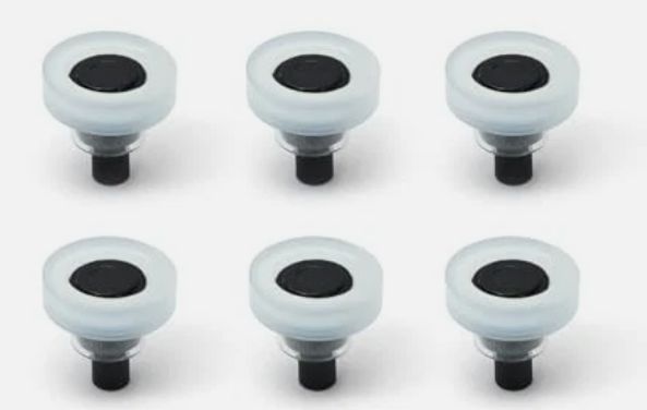 Window Regulator ROLLER SET: 1964-68 GTO, Chevelle, Olds GM - (6)