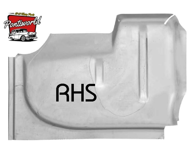 Panel floor Chev 1955-57 2 & 4 Dorr  Under Rear - Choose RH or LH Side