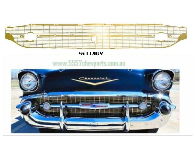 1957 Grille Chev  GOLD - New Grill ONLY