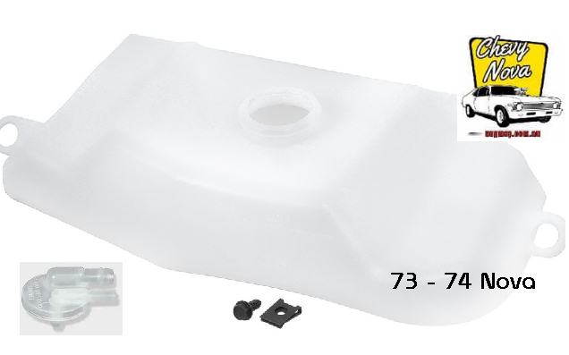 Radiator overflow bottle: NOVA - 73- 74 kit with lid.