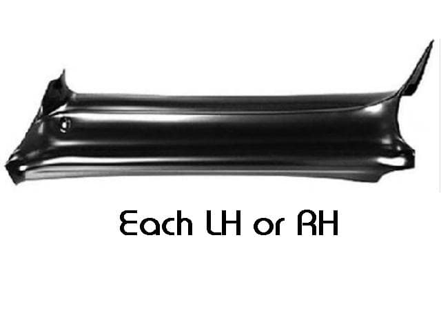 Pillar Molding: 1970-72 Chevelle GTO / Le Mans Cutlass Skylark Coupe (each)