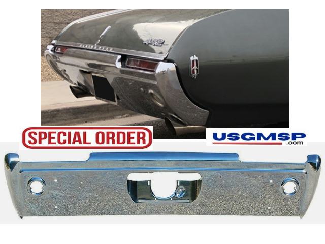 Bumper Front: 1968 Oldsmobile Cutlass & 442 - REAR NEW