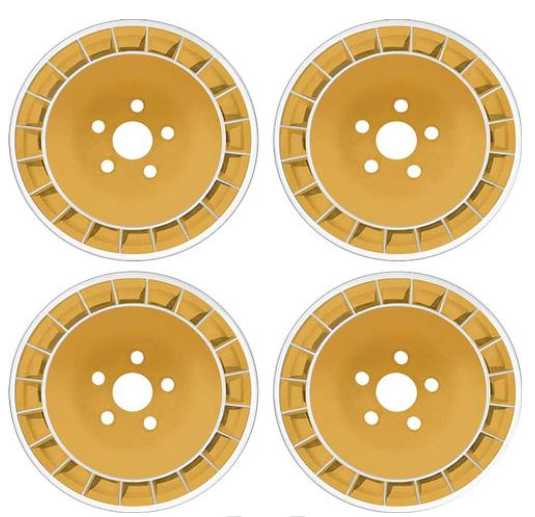 A Wheel Rim SET: Pontiac Turbo 15 x 8" : 79-81 (4)
