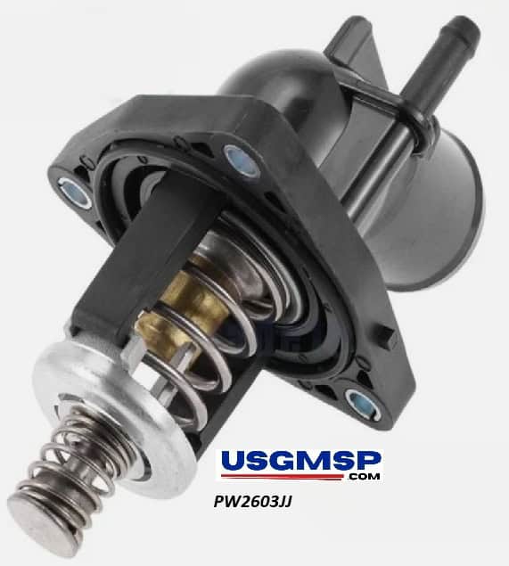 Thermostat & Housing: 2014-19 Corvette & 2016-23 Camaro V8 - 194 Degree