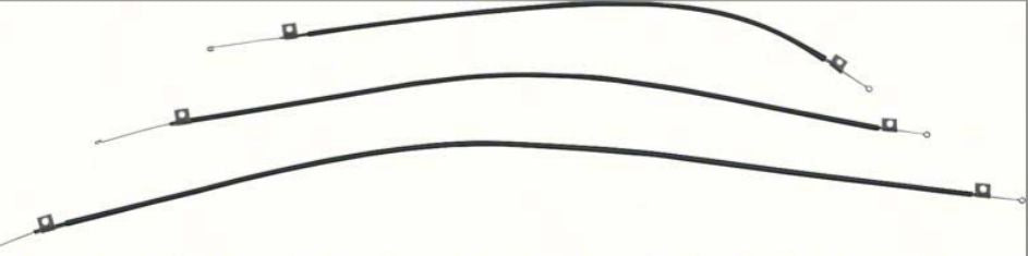 Heater Control Cable set: 67-68 Camaro Firebird ***  NO FACTORY AC