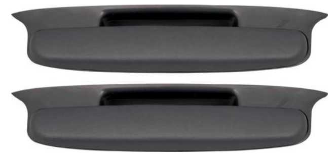 Armrest assemblies: 57 Chev Front doors 2 or 4 door SET with pads & bases