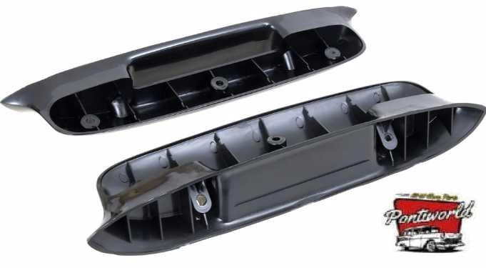 Armrest BASE SET: 57 Chev Front doors 2 or 4 door SET 2 x Black bases