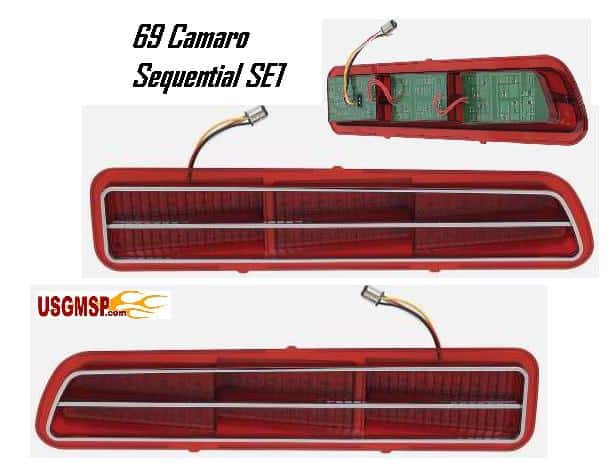 69  Camaro Tail lamp set - LED - Sequential  - one car set (plug & play)