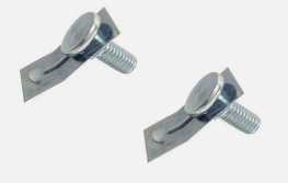 Bolt hood hinge 66-67 Pontiac GTO LeMans Tempest  retainer (2)