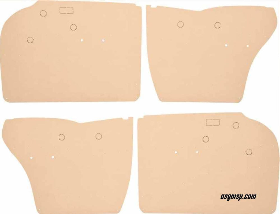55-57 Chev Door Trim Packing Panel Blanks (4) 2 door Hardtop
