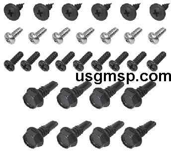 Console Screw / Fastener kit Chevelle El Camino 1968-72