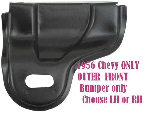 56 Chev Bumper Bracket Front OUTER (CHOOSE) EACH