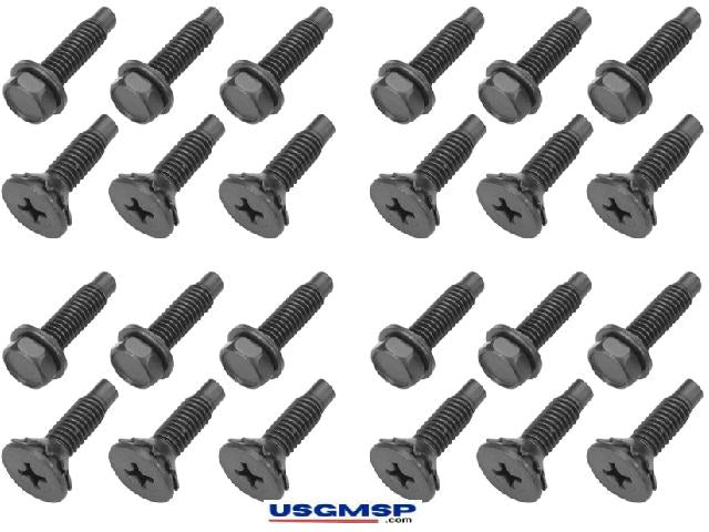 Door Hinge Bolt Kit: 64-65 GM A body  front doors, GTO, Chevelle, Skylark Cutlass El Camino