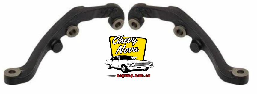 Spindle NOVA  CHEVY II: STEERING ARM SET - 1964-67 Disc Brake - PAIR - for 5 lug Spindles