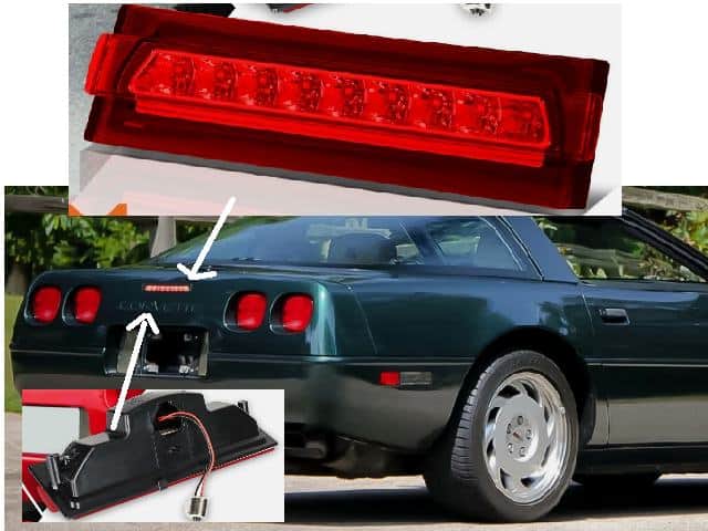 Corvette 3rd Brake Lamp LED NEW - 1991-96