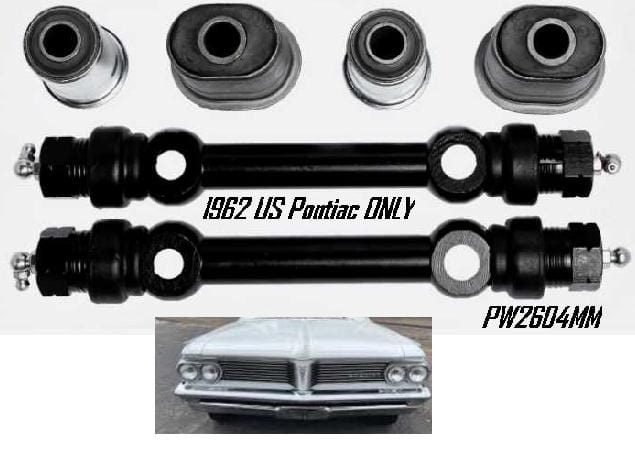 Shaft Kit: UPPER & lower Control Arm USA Pontiac 1962 Catalina, Bonne & Lower Bushes