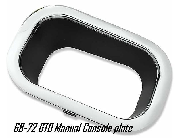 Console Shift plate: Pontiac GTO Le Mans  1968-72  Manual