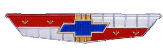 Emblem: 1961 Chev Bel Air TRUNK LID - Choose INSERT or Full assembly. Special order only.
