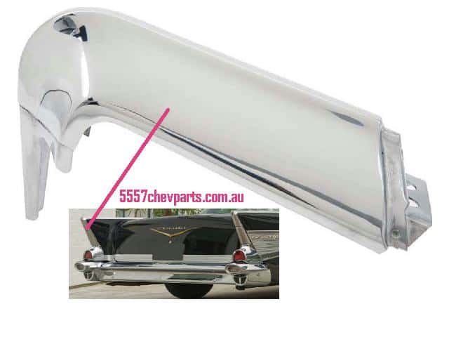 57 Chev Quarter Vertical Rear Molding - LHS Upper