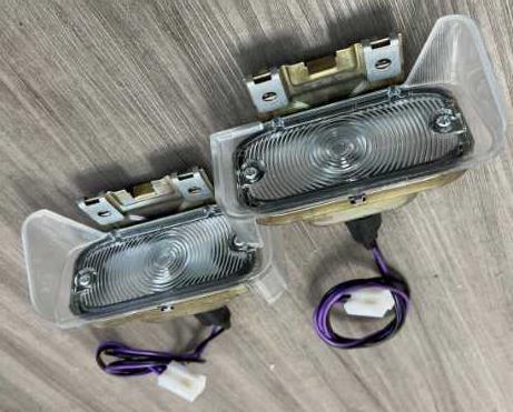 1964-65 GTO Le Mans Tempest FRONT PARK LAMP ASSEMBLIES  (Pr)