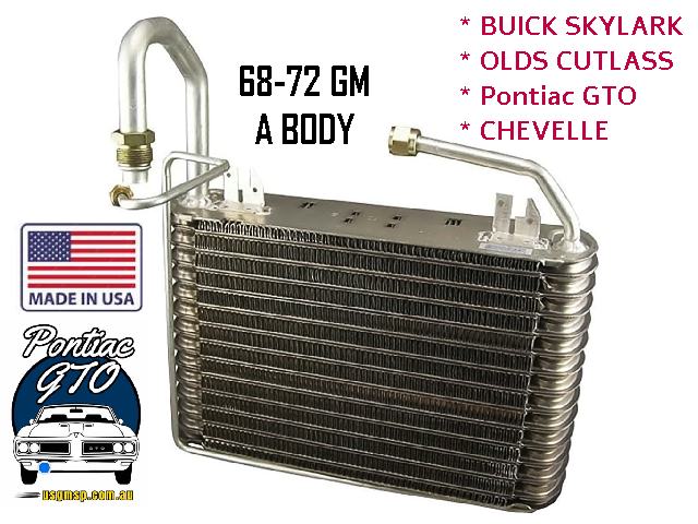 Evaporator: 1968-72 GM A body - AC factory GTO, GP, Chevelle, El Cam Skylark Cutlass ++