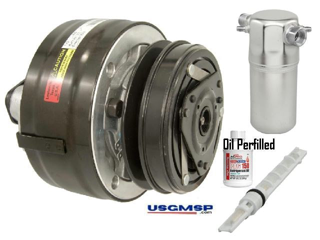 AC Compressor Kit: 1987 Firebird Trans Am * V BELT DRIVEN * 5.0 ltr & 57 ltr