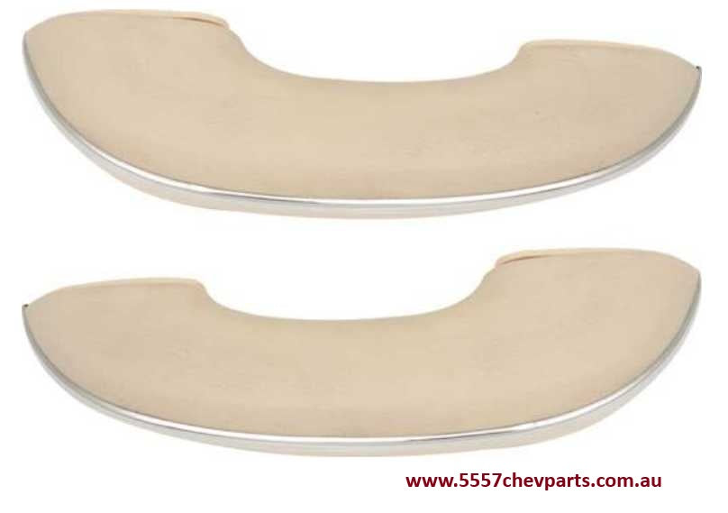 Armrest assemblies: 1955-56 Chev 150 & 210 - 2 or 4 door SET with pads & bases