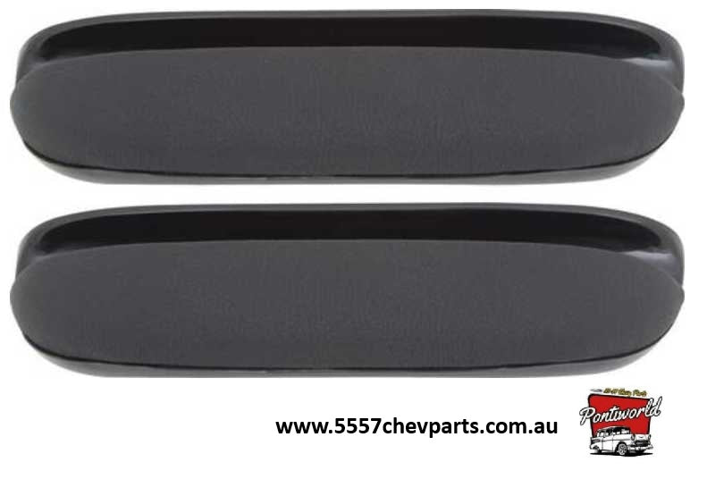 Armrest assemblies: 1957 Chev 150 & 210 - 2 or 4 door SET with pads & bases