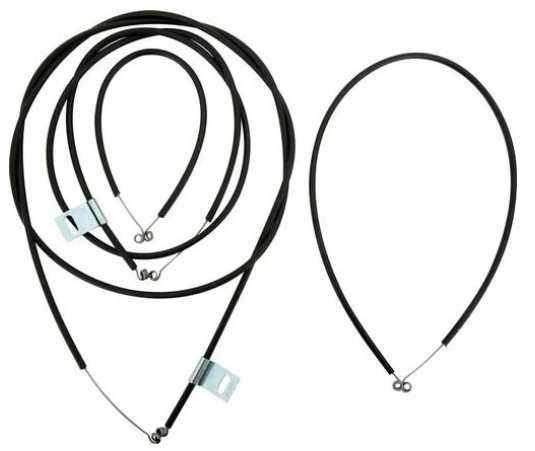 Cable Heater Defog set: 57 Chevy under dash 4 Piece - per factory - See Note for 55-56's **