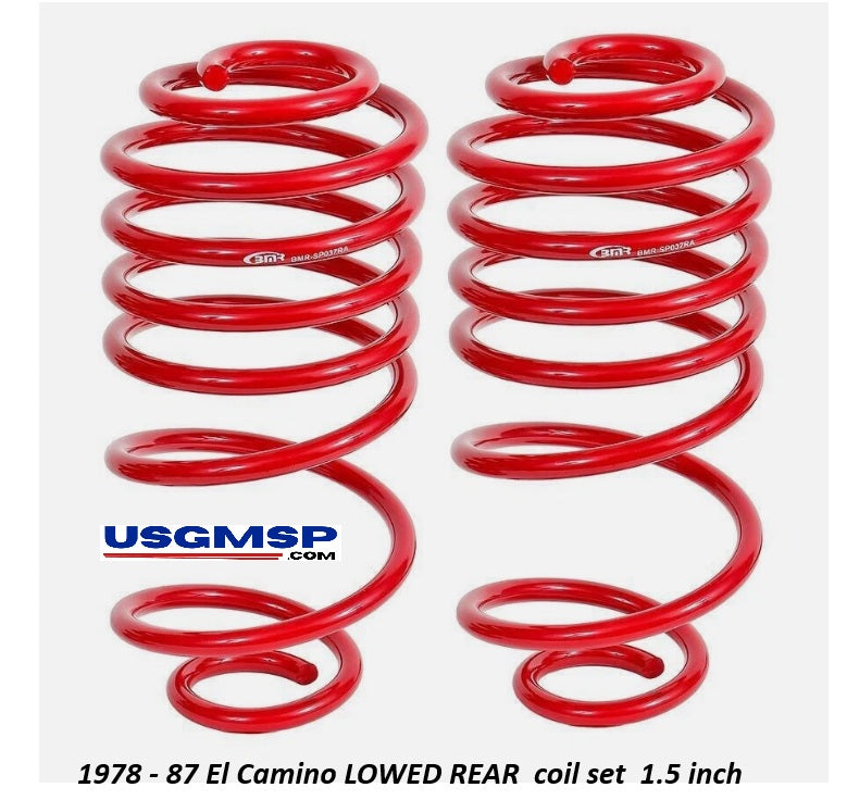 Coil Springs: El Camino 1978-87 REAR - Lowered 1.5"