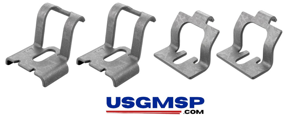Clip Door trim: 68-72 GM A body specific Metal Set 4, GTO, Chevelle ++