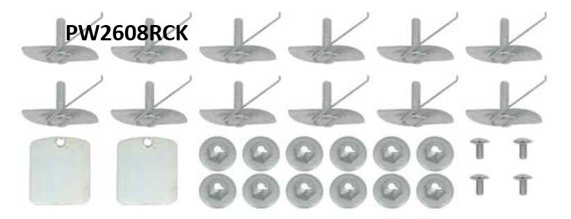 57 Chev Door Molding: 2 door Center CLIP KIT