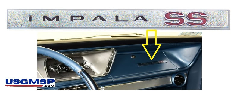 Emblem: 1966 Chev Impala SS - Glovebox