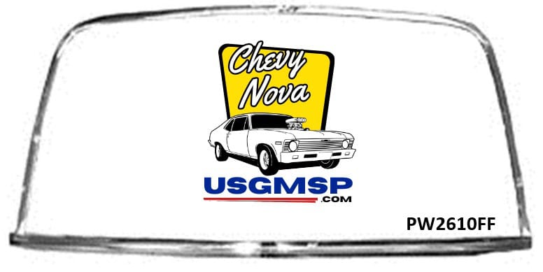 68-72 Nova: Rear window Molding Kit